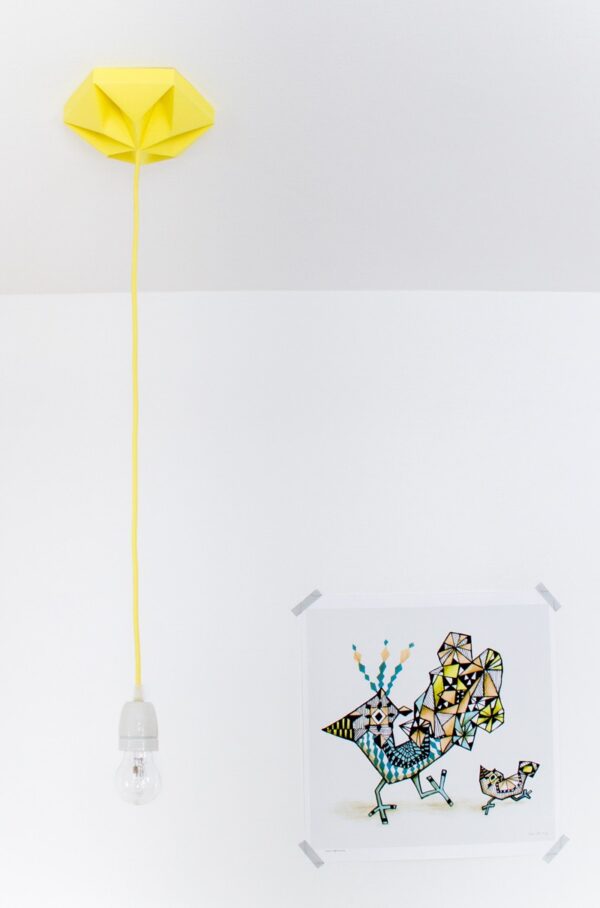 Paper origami ceiling rose