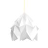 Paper origami pendant lamp Moth XL white