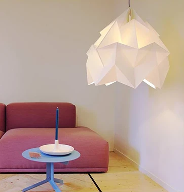 Moth XXL origami hanglamp van papier