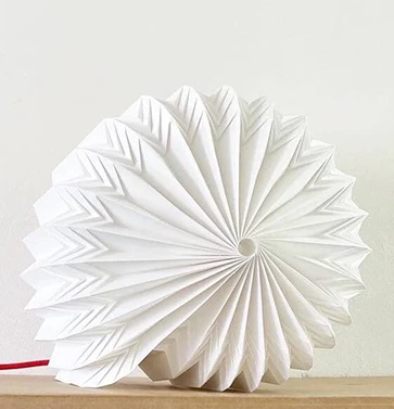 Nautilus papieren origami tafel lamp